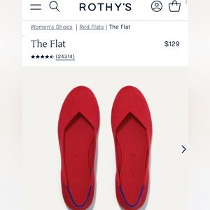 Rothy’s Scooter Red The Flat